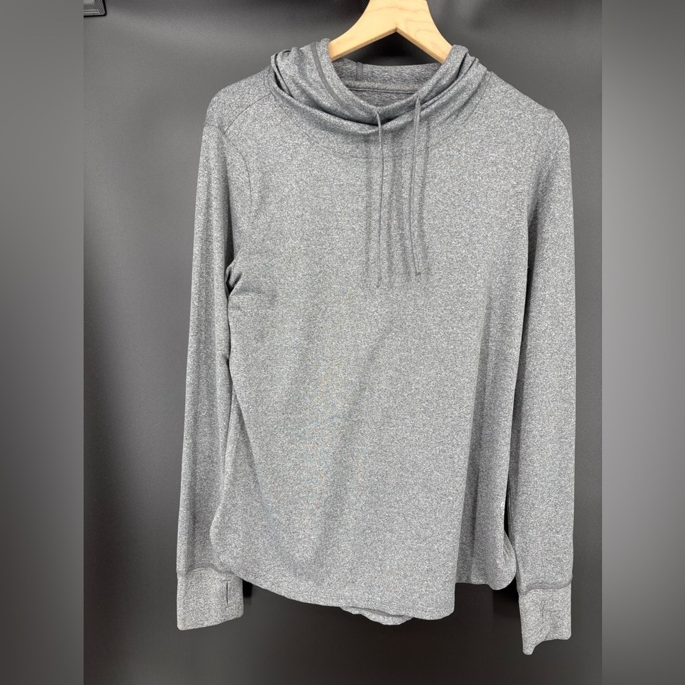 Reebok Men's Heathered Gray Zip-Up Sweater